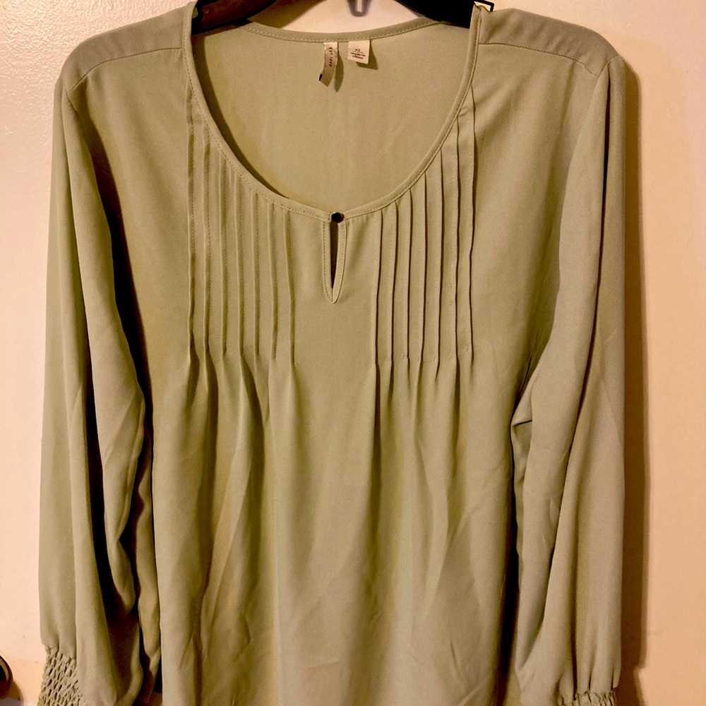 Cato -Light green thin blouse XL